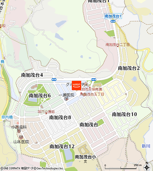 グルメシティ加茂店付近の地図